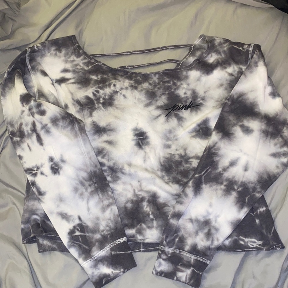 Cropped Strappy Back Sweatshirt from PINK